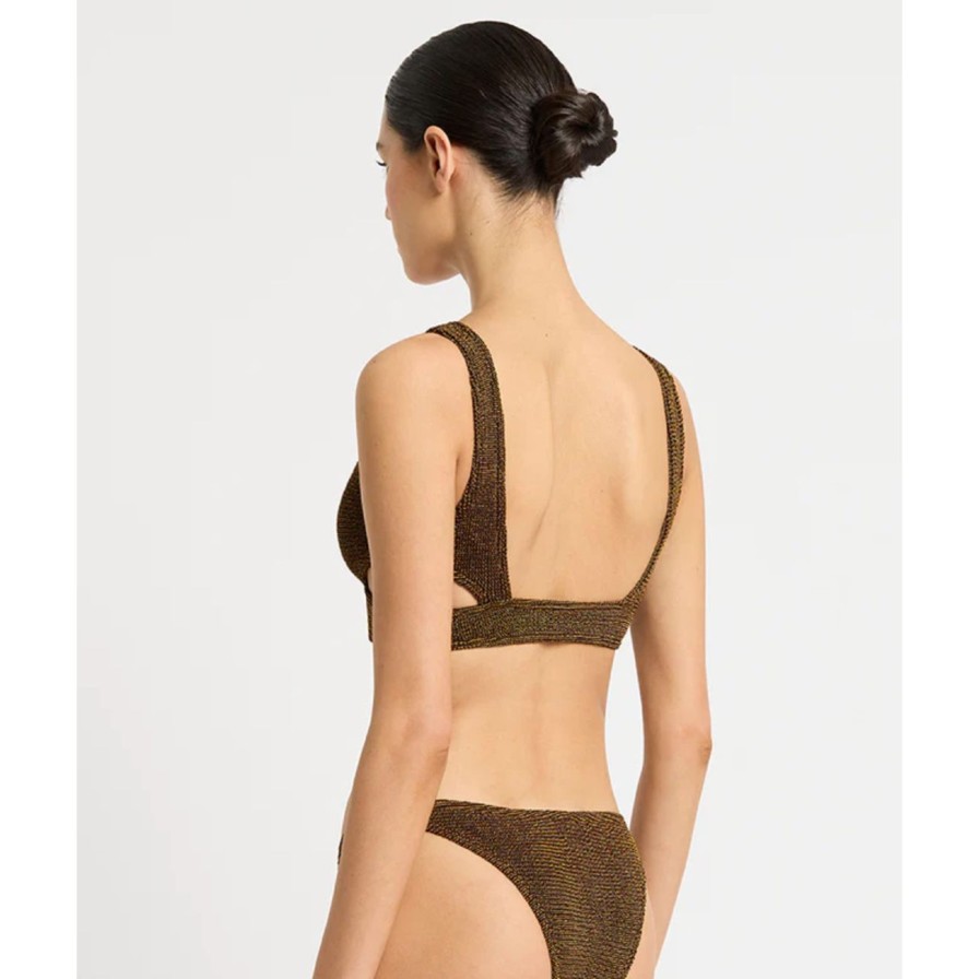 Women Bond-Eye Swim Swimwear | Bond-Eye Swim Vista Brief - Cocoa Lurex