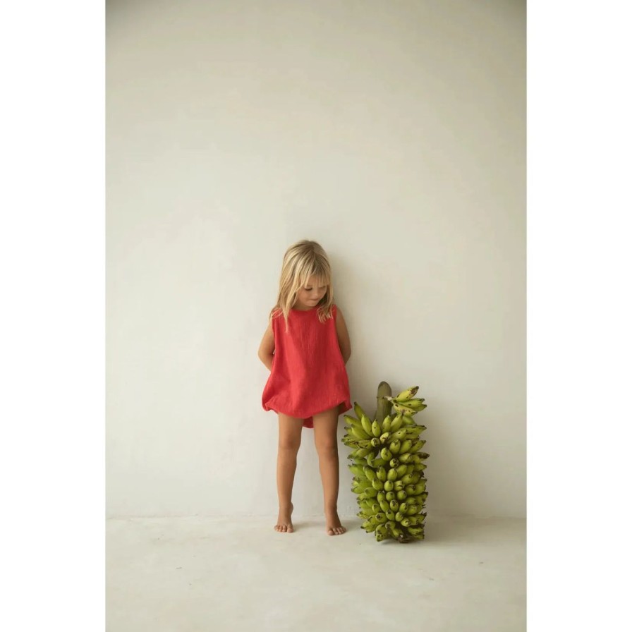 Little Ones. Illoura The Label Clothing | Illoura The Label Mars Romper - Chilli