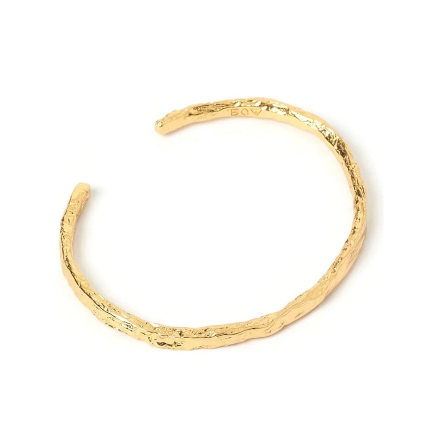 Women Arms of Eve Jewellery | Arms Of Eve Helios Gold Cuff Bracelet