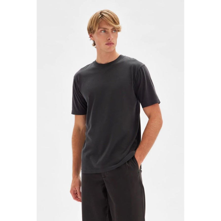 Man. Assembly Label | Assembly Label Men'S Kylo Organic Tee - Washed Black