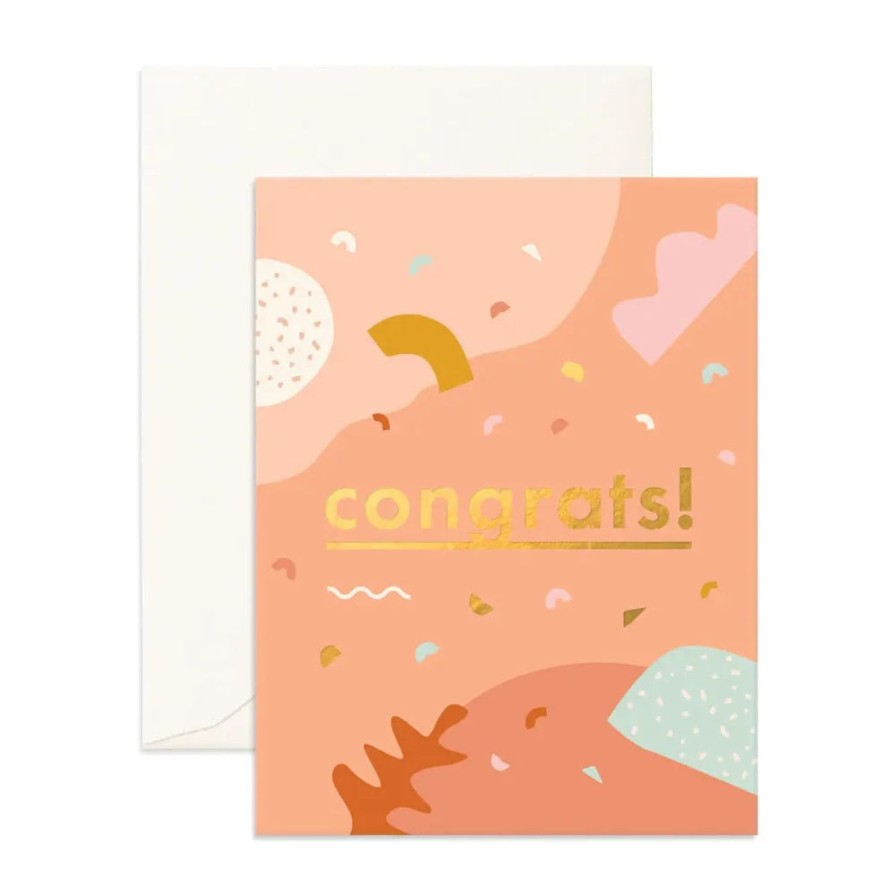 Home & Gift. Fox & Fallow Cards & Stationary | Fox & Fallow Congrats Abstract Greeting Card