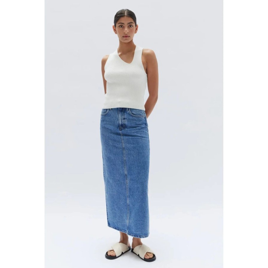 Women Assembly Label Tops | Assembly Label Lunda Asymmetric Top - Antique White