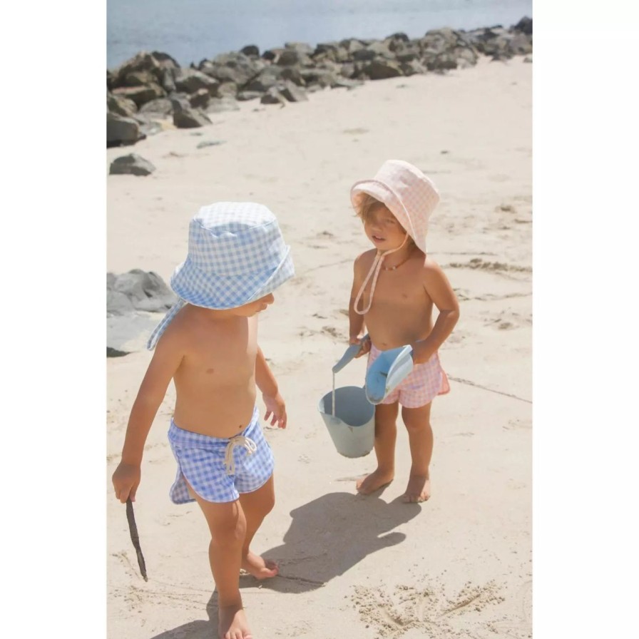 Little Ones. Ina Swim Swim | Ina Swim Mesa Trunk - Azure Gingham