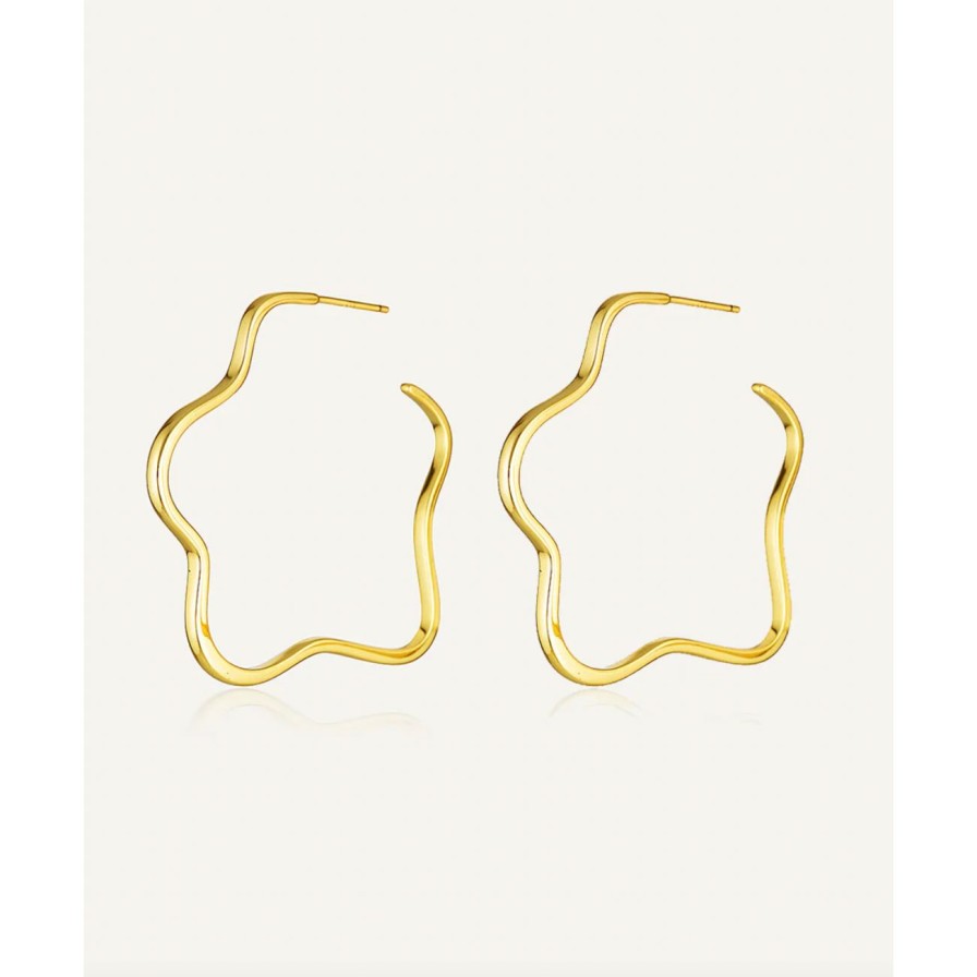 Women Avant Studio Jewellery | Avant Studio Darcy Petite Hoops - Gold