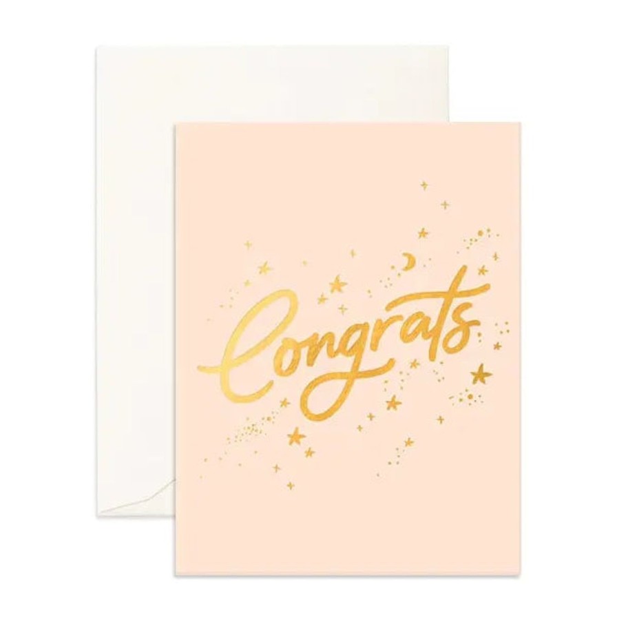 Home & Gift. Fox & Fallow Cards & Stationary | Fox & Fallow Congrats Stars Cream Greeting Card