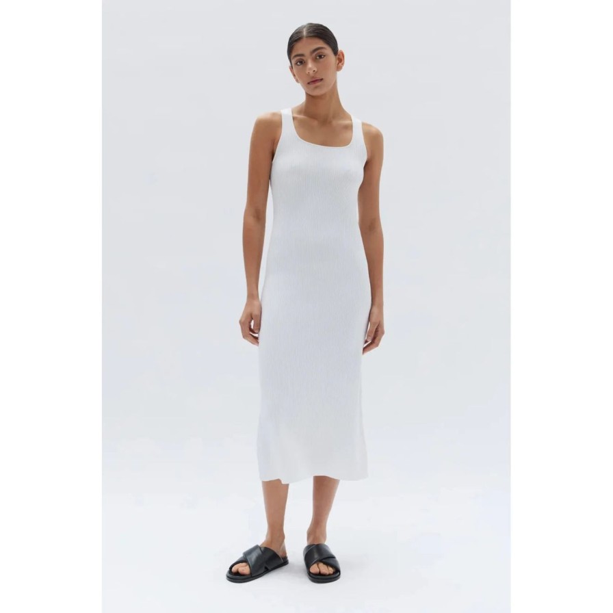 Women Assembly Label Dresses | Assembly Label Adrianna Knit Dress - White