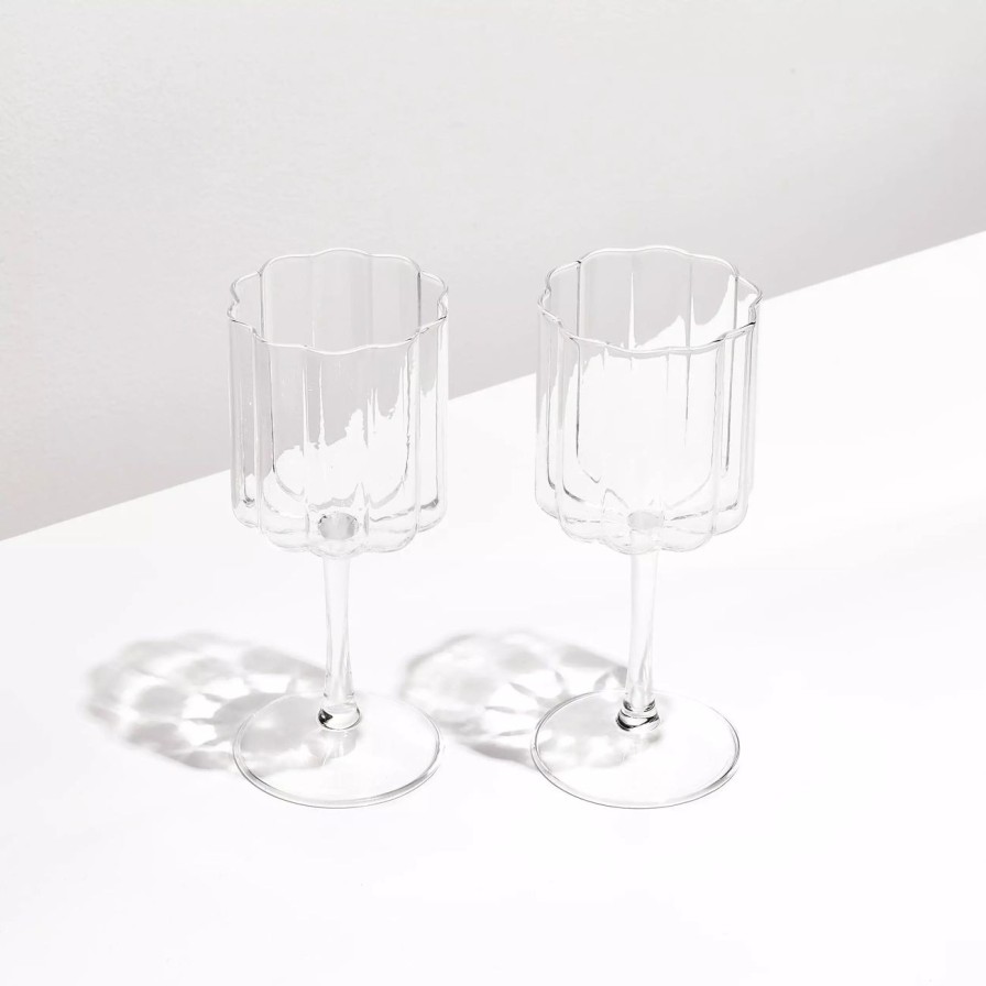 Home & Gift. FAZEEK Tableware & Glassware | Fazeek Wine Glass Set Of 2 - Clear