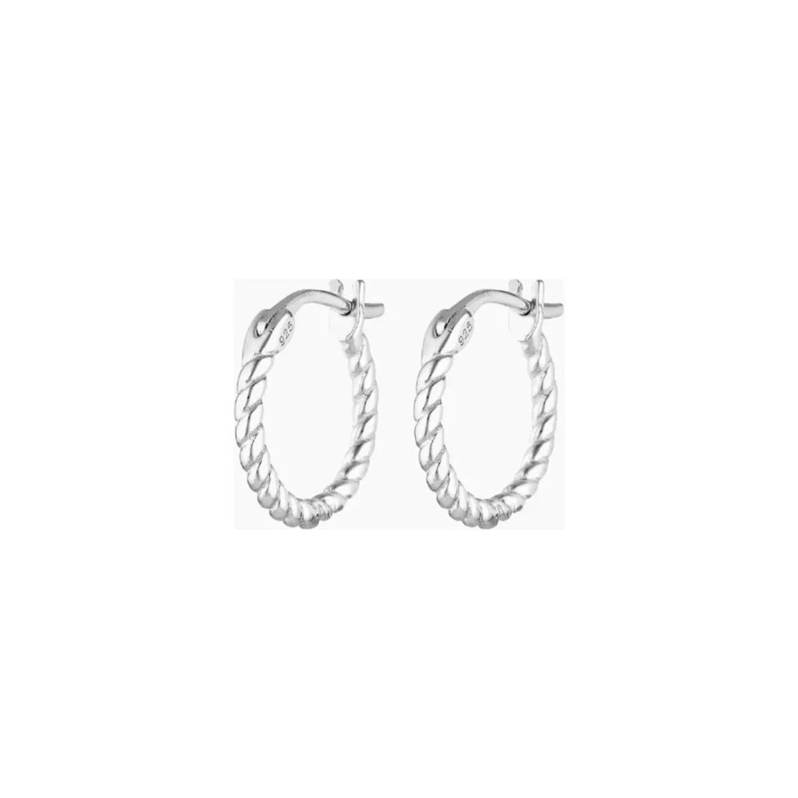 Women Slani Jewellery | Slani Jenni Hoops - Silver