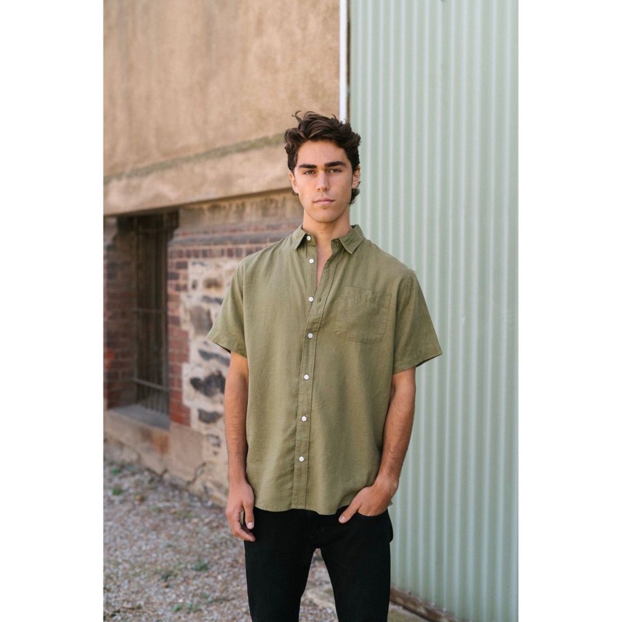 Man. Hemp Clothing Australia | Hemp Clothing Australia Newtown Short Sleeve Shirt