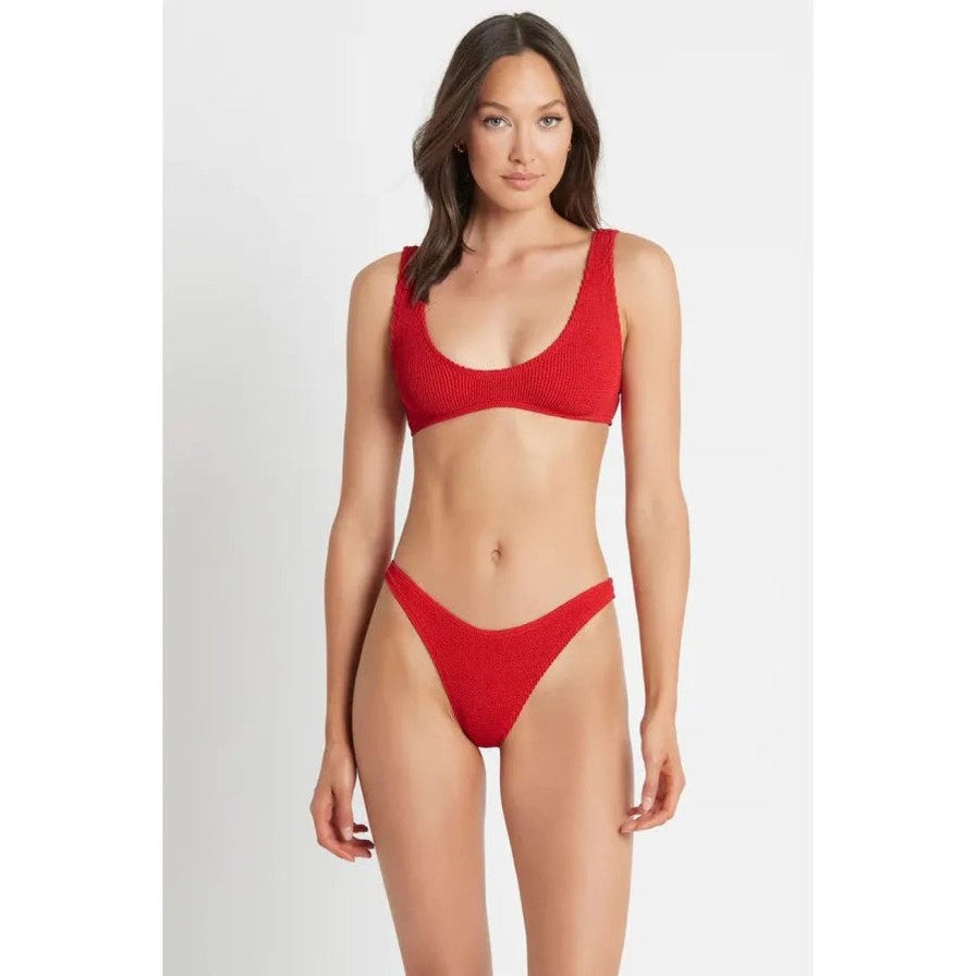 Women Bond-Eye Swim Swimwear | Bond-Eye Swim Selena Crop - Baywatch Red