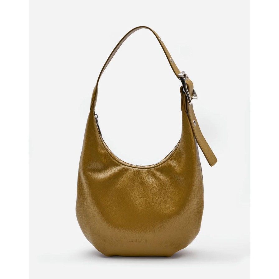 Women Brie Leon Bags | Brie Leon Everyday Croissant Bag - Olive Oil Pebble