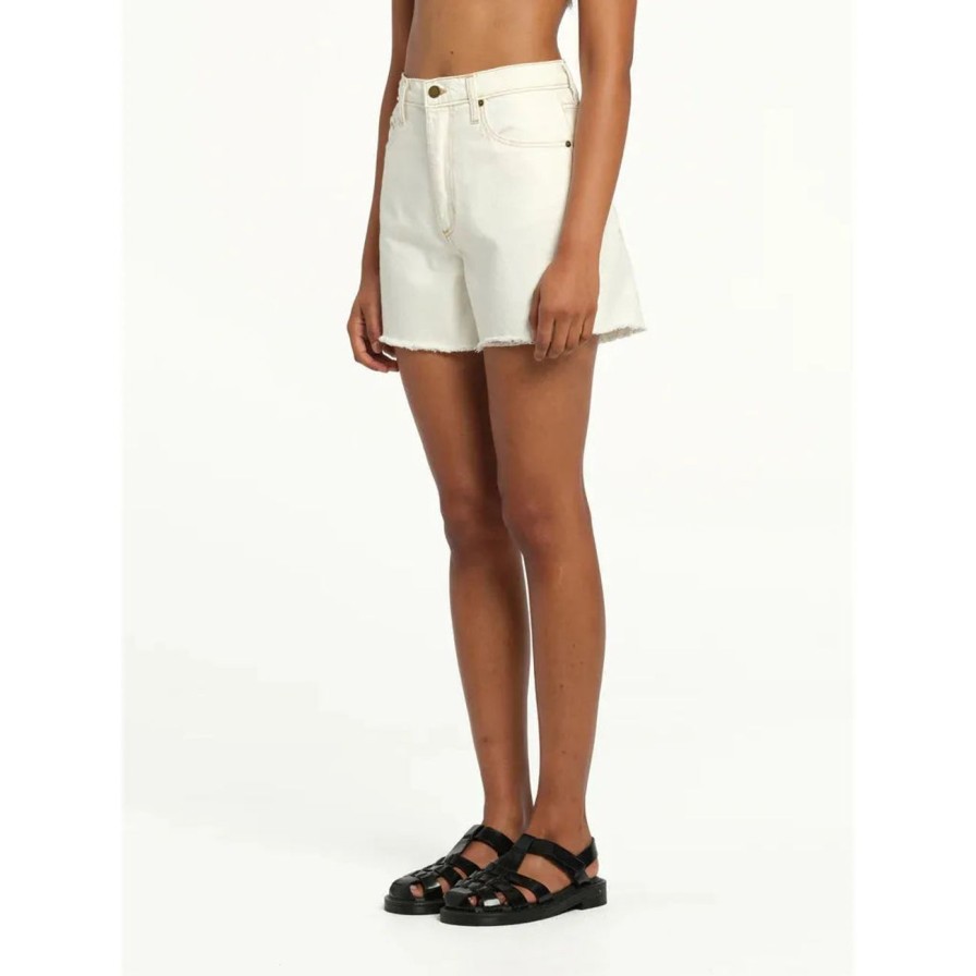 Women Nobody Denim Bottoms | Nobody Denim Stevie Short - Ivory