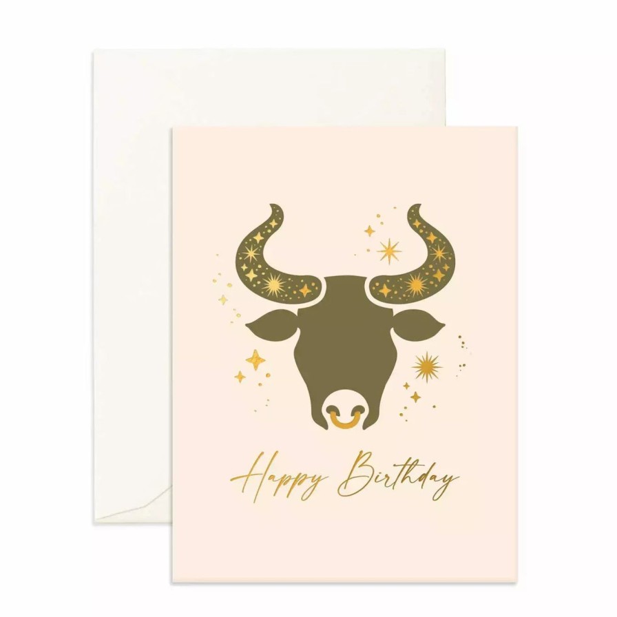 Home & Gift. Fox & Fallow Cards & Stationary | Fox & Fallow Taurus Birthday Greeting Card