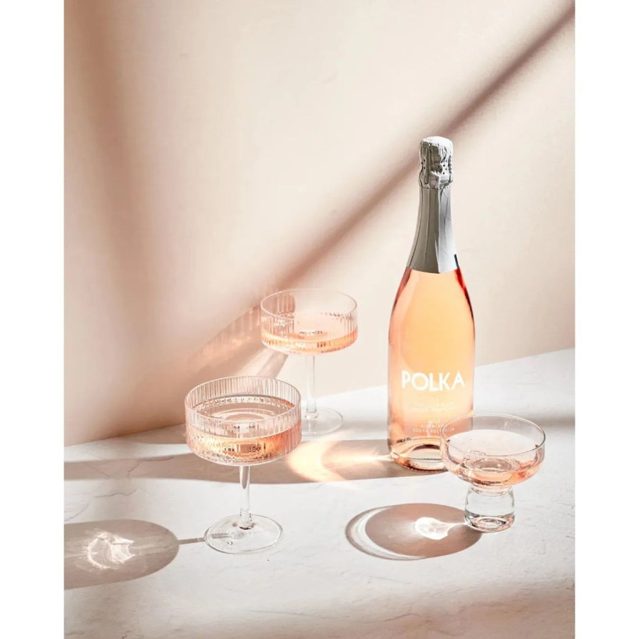 Home & Gift. POLKA Cocktail Mixes & Non-Alcoholic Drinks | Polka De-Alc Sparkling Rose