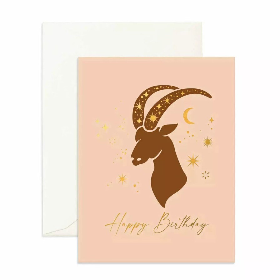 Home & Gift. Fox & Fallow Cards & Stationary | Fox & Fallow Capricorn Birthday Greeting Card