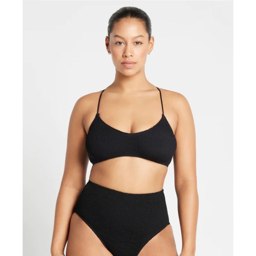 Women Bond-Eye Swim Swimwear | Bond-Eye Swim Selena Crop - Black Eco