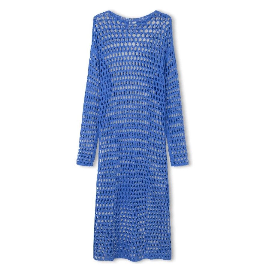 Women Zulu & Zephyr Dresses | Zulu & Zephyr Sky Crochet Knit Dress