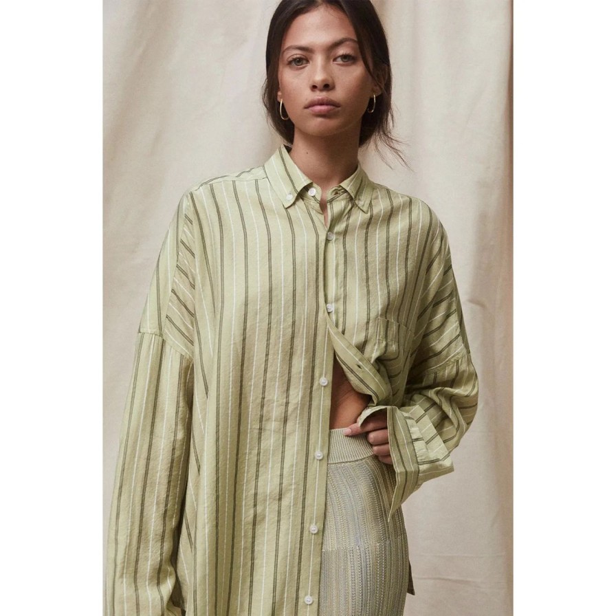 Women BLANCA Tops | Blanca Meliore Shirt - Sage