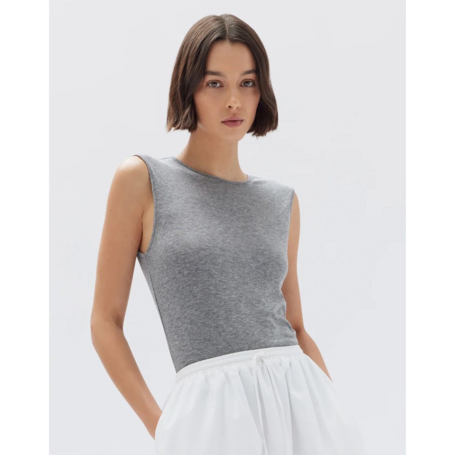 Women Assembly Label Tops | Assembly Label Violet Tank - Grey Marle