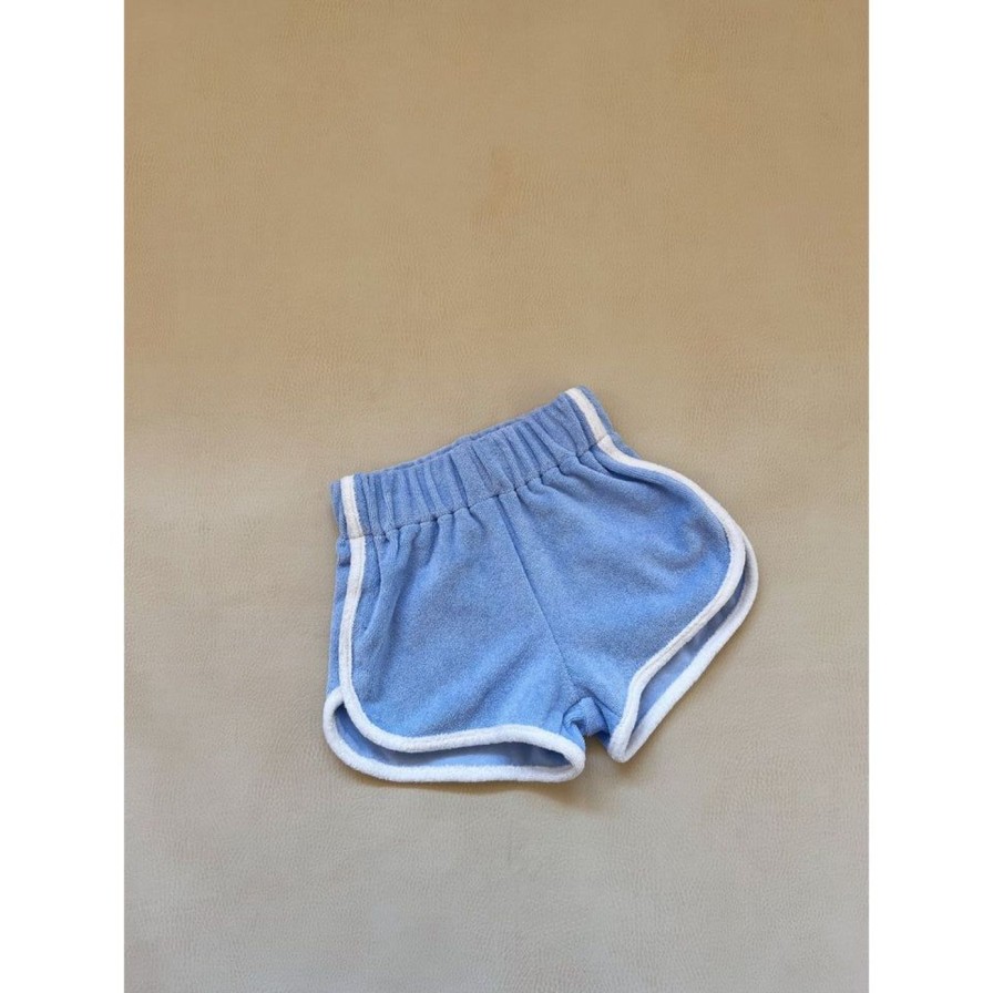 Little Ones. Tiny Trove Clothing | Tiny Trove Carter Terry Towelling Shorts - Sky