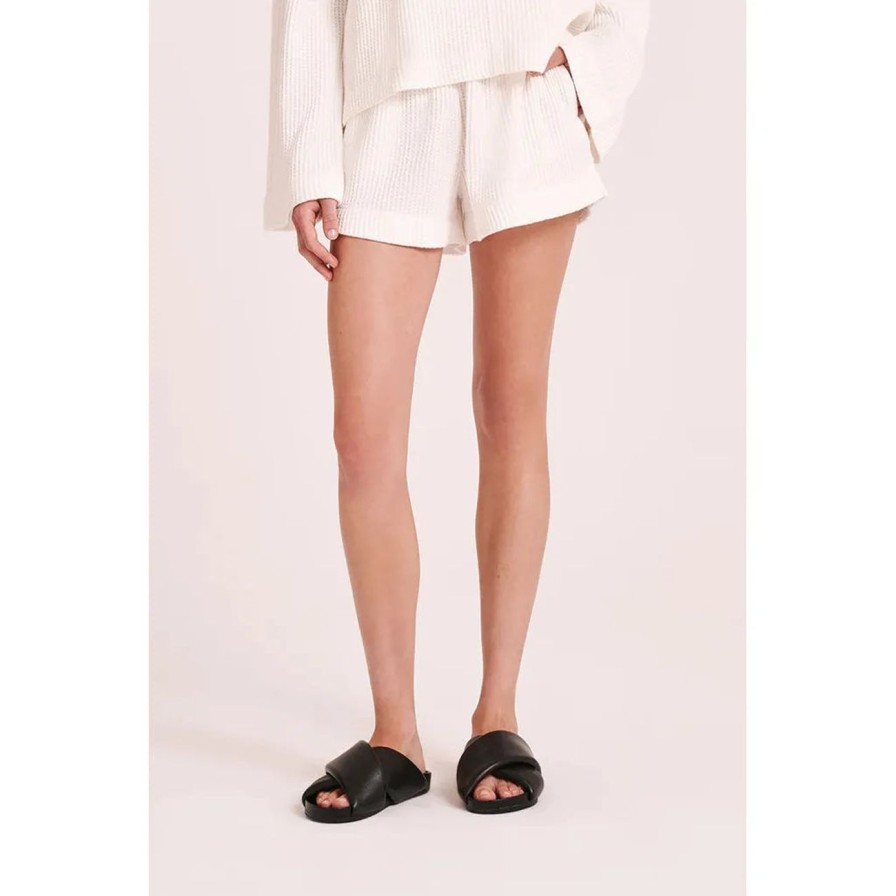 Women Nude Lucy Bottoms | Nude Lucy Rani Waffle Short - Salt