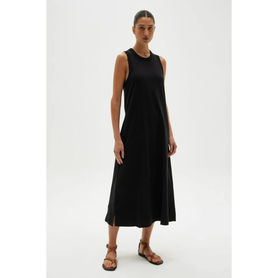 Women Assembly Label Dresses | Assembly Label Juni Organic Tank Dress - True Black