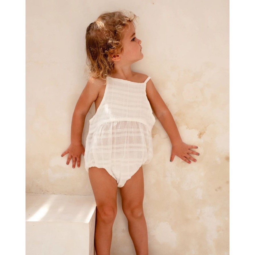 Little Ones. Illoura The Label Clothing | Illoura The Label Field Romper - White