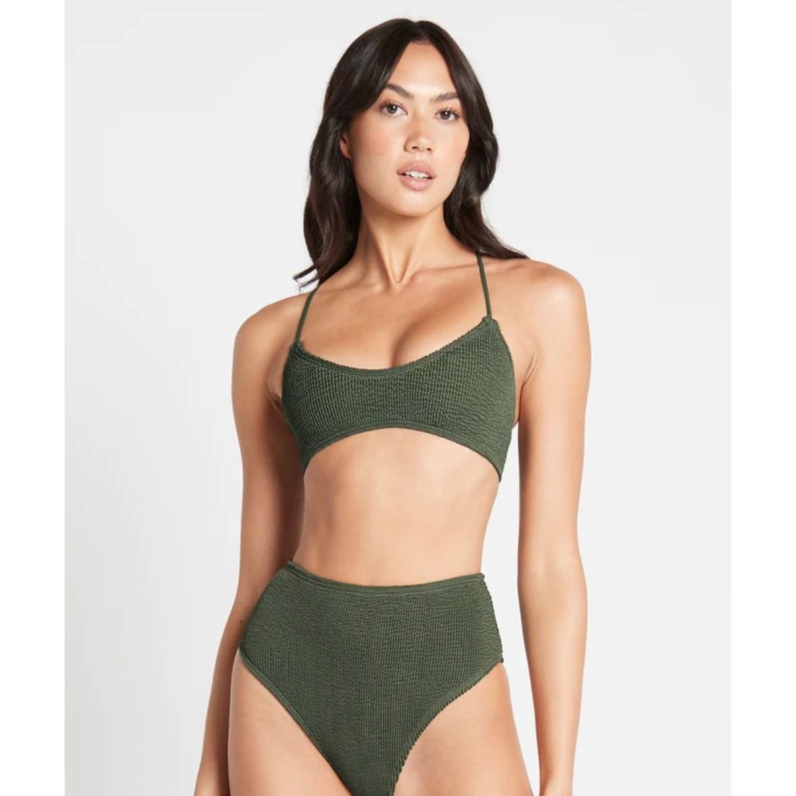 Women Bond-Eye Swim Swimwear | Bond-Eye Swim Selena Crop - Khaki Eco