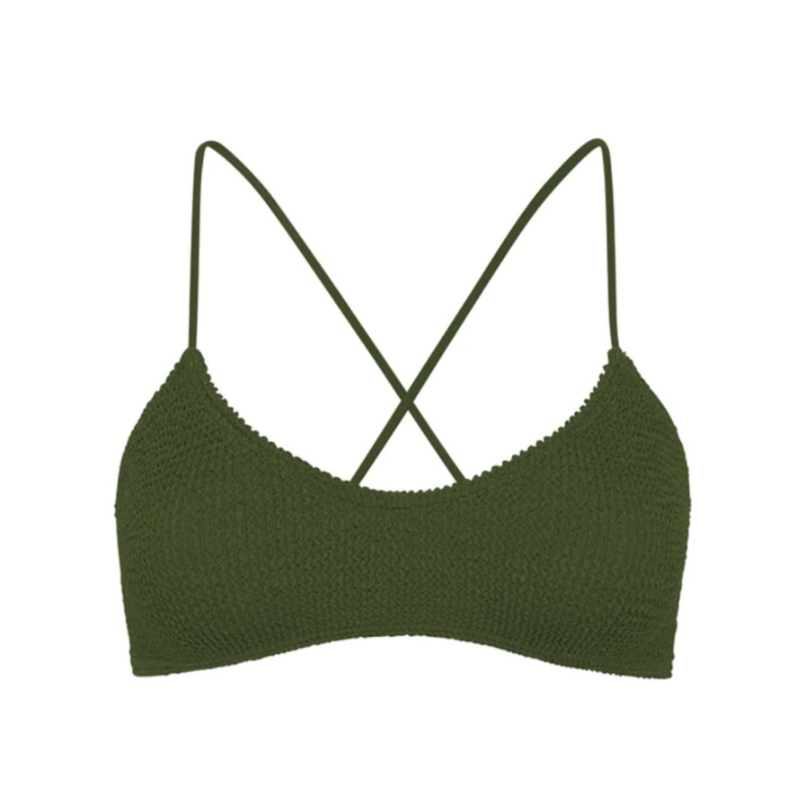 Women Bond-Eye Swim Swimwear | Bond-Eye Swim Selena Crop - Khaki Eco