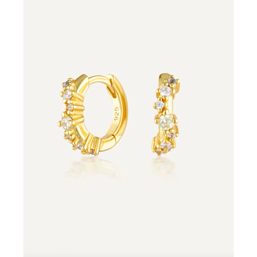 Women Avant Studio Jewellery | Avant Studio Jemima Huggies - Gold