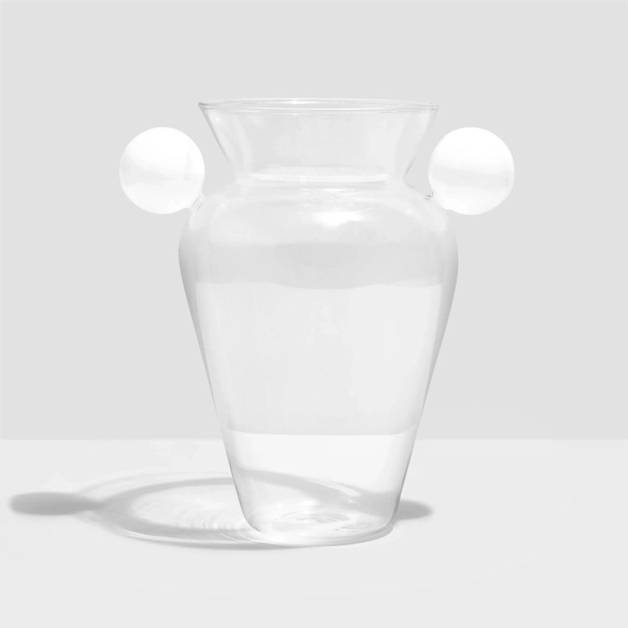 Home & Gift. FAZEEK Tableware & Glassware | Fazeek Geo Urn - Clear + White