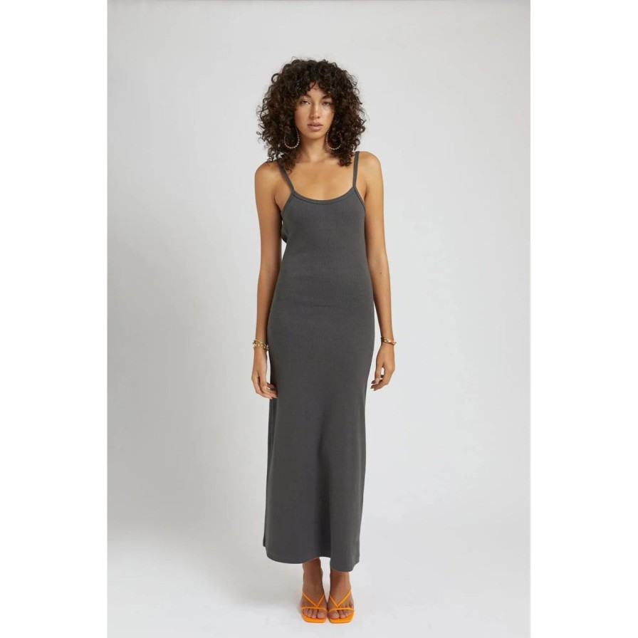 Women Summi Summi Dresses | Summi Summi Backless Maxi Dress - Charcoal