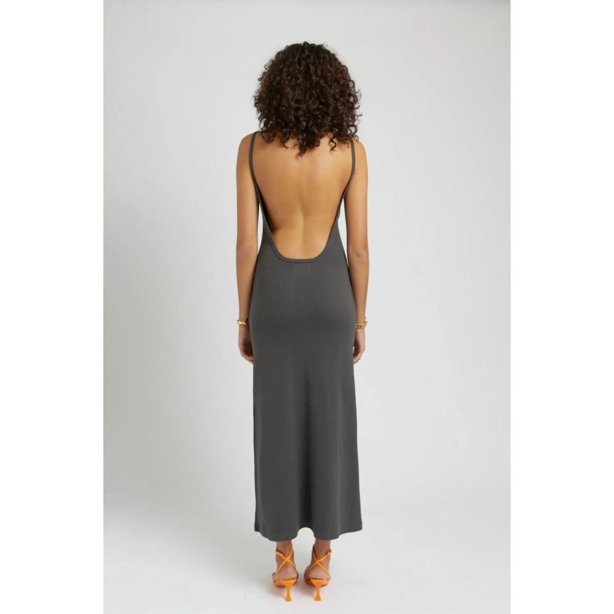 Women Summi Summi Dresses | Summi Summi Backless Maxi Dress - Charcoal