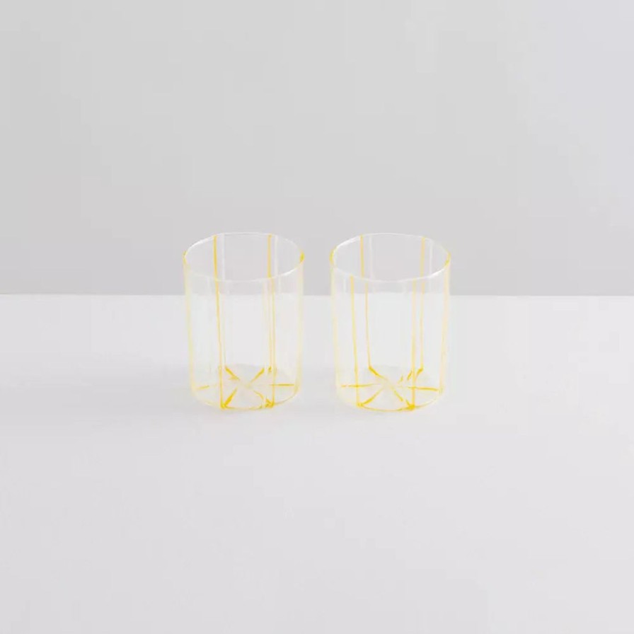 Home & Gift. Maison Balzac Tableware & Glassware | Maison Balzac Grand Soleil Gobelets - Yellow & White