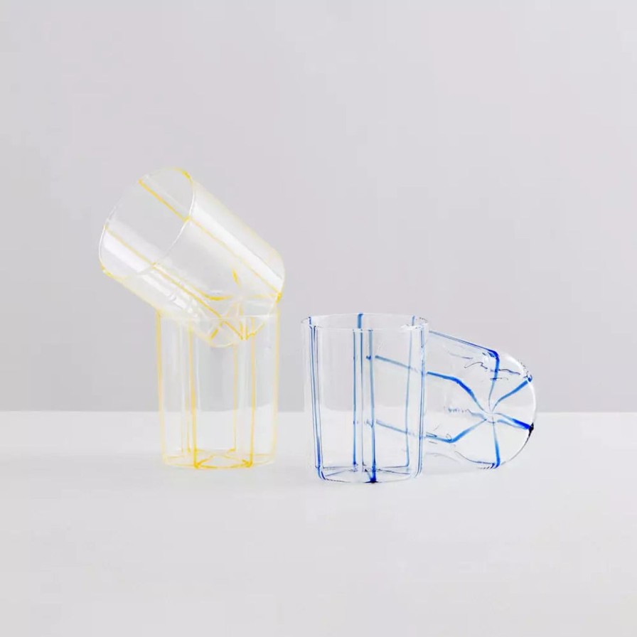 Home & Gift. Maison Balzac Tableware & Glassware | Maison Balzac Grand Soleil Gobelets - Yellow & White