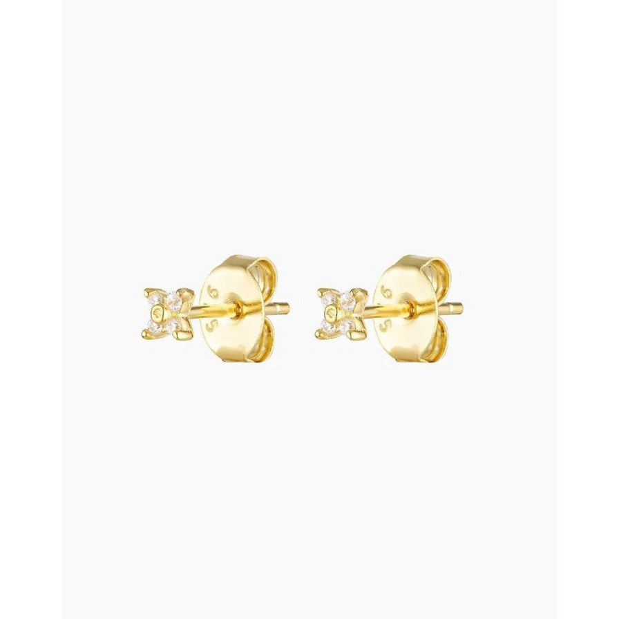 Women Slani Jewellery | Slani Tiny Flower Studs