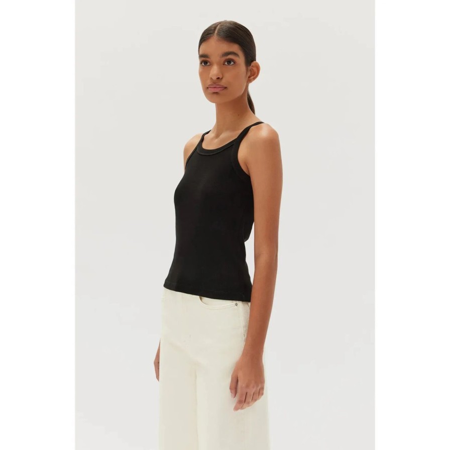 Women Assembly Label Tops | Assembly Label Kiera Organic Tank - Black