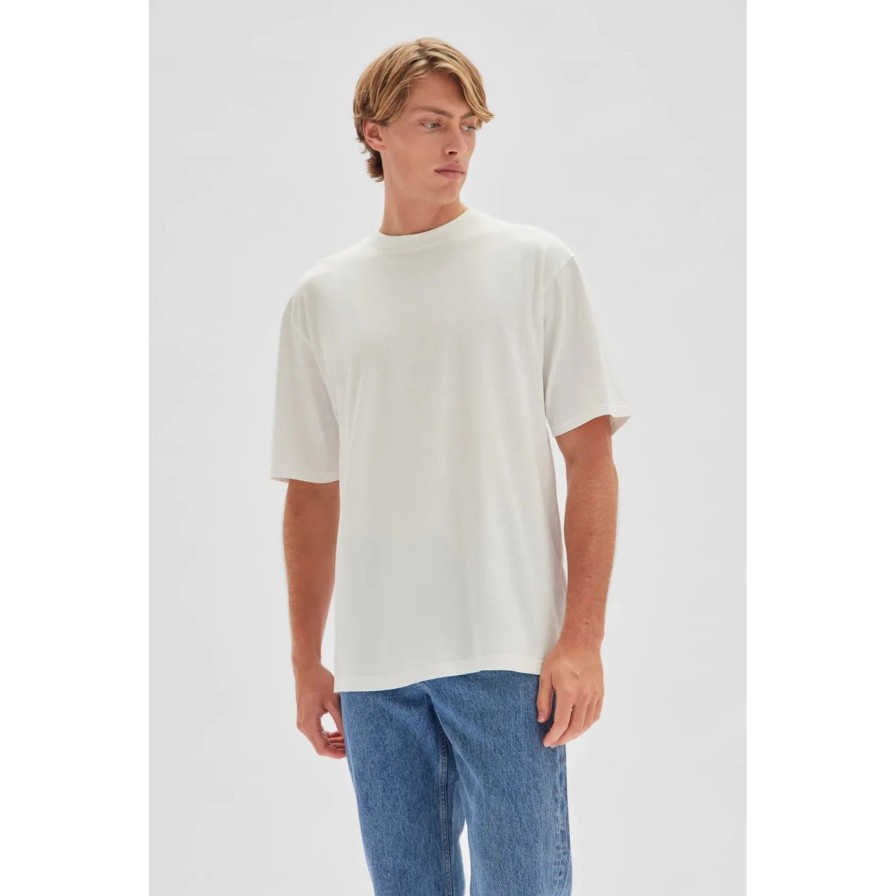 Man. Assembly Label Mens | Assembly Label Men'S Knox Organic Oversized Tee - Antique White