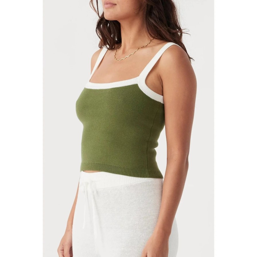 Women Arcaa Movement Tops | Arcca Duke Tank - Caper & Cream