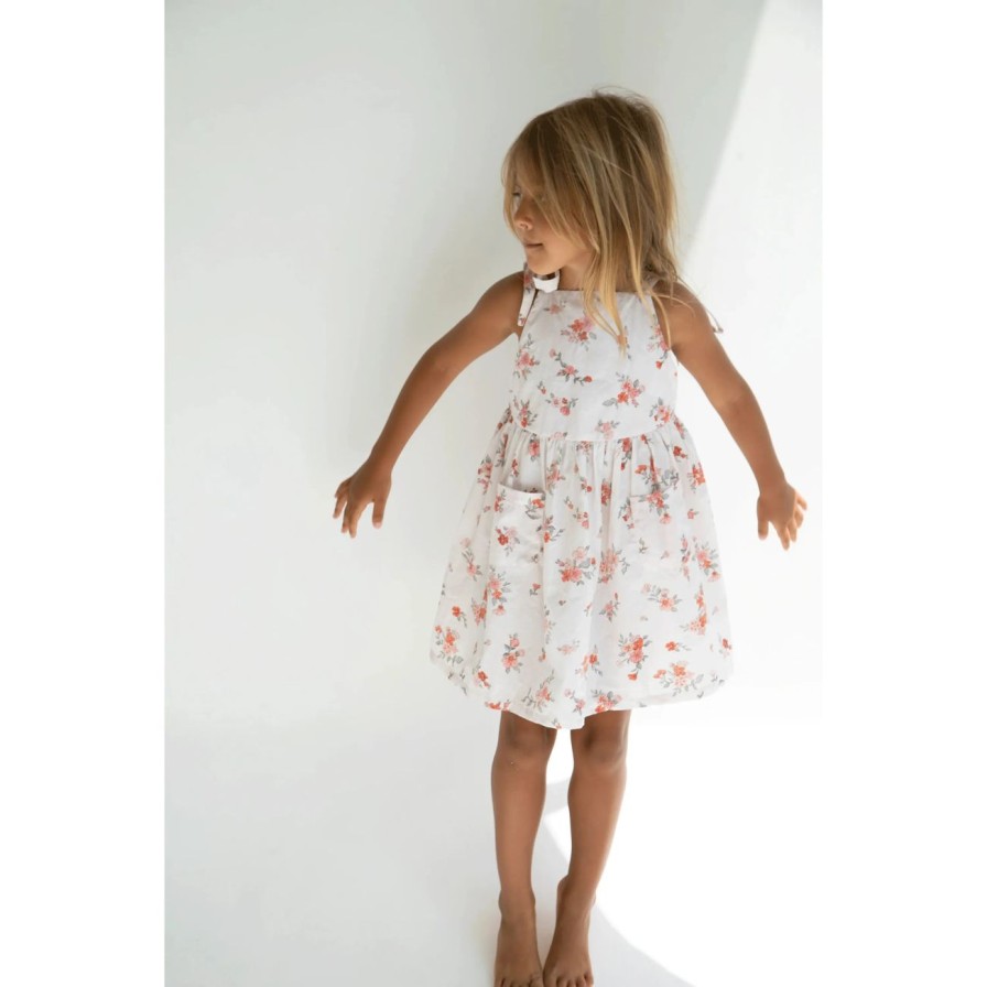 Little Ones. Illoura The Label Clothing | Illoura The Label Luna Pinafore - Desert Flower