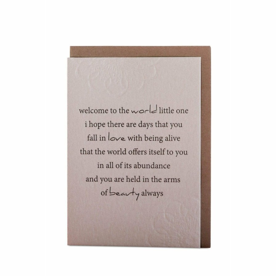 Home & Gift. Clare Bernadette Cards & Stationary | Clare Bernadette 'Welcome To World'