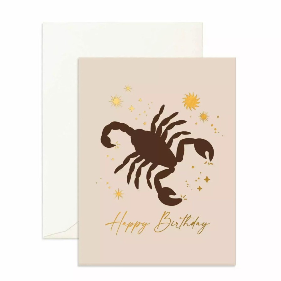 Home & Gift. Fox & Fallow Cards & Stationary | Fox & Fallow Scorpio Birthday Greeting Card