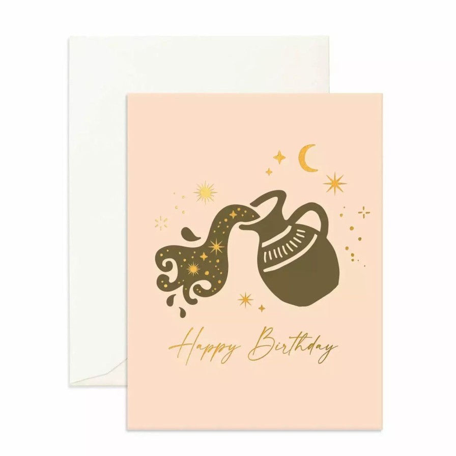 Home & Gift. Fox & Fallow Cards & Stationary | Fox & Fallow Aquarius Birthday Greeting Card