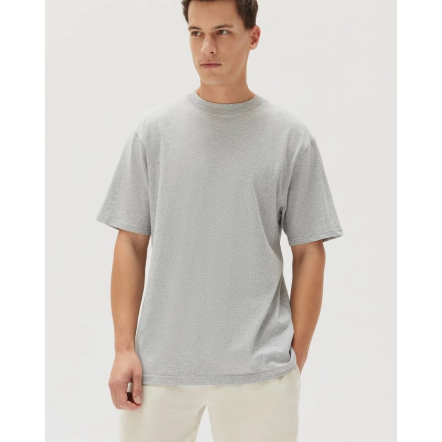 Man. Assembly Label Mens | Assembly Label Knox Oversized Tee - Grey Marle