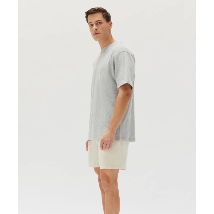 Man. Assembly Label Mens | Assembly Label Knox Oversized Tee - Grey Marle