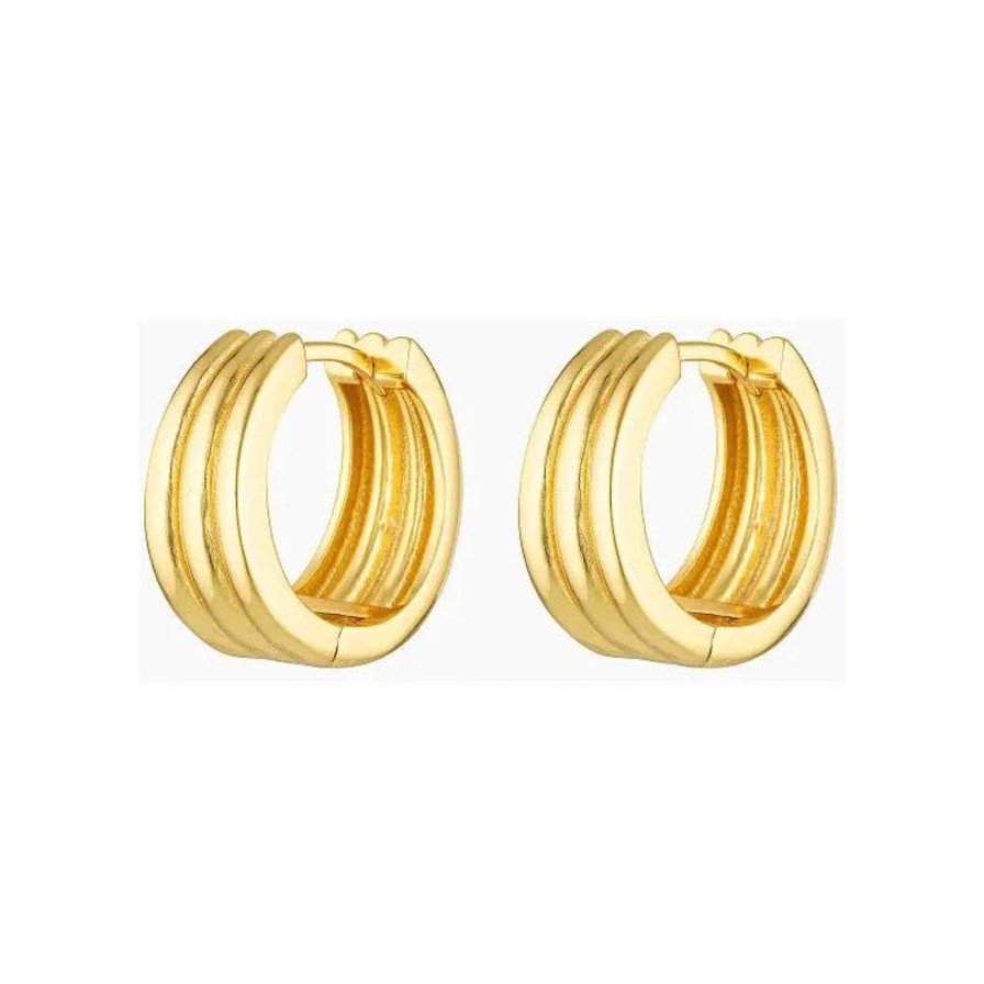 Women Slani Jewellery | Slani Jen Gold Hoops