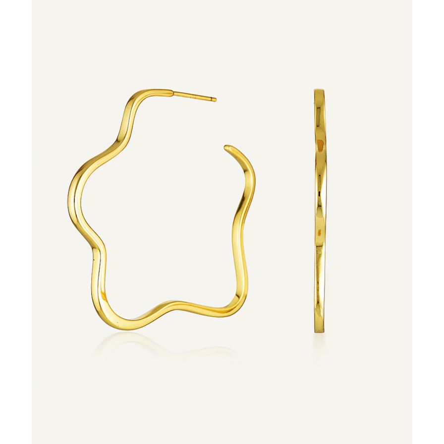 Women Avant Studio Jewellery | Avant Studio Darcy Hoops - Gold