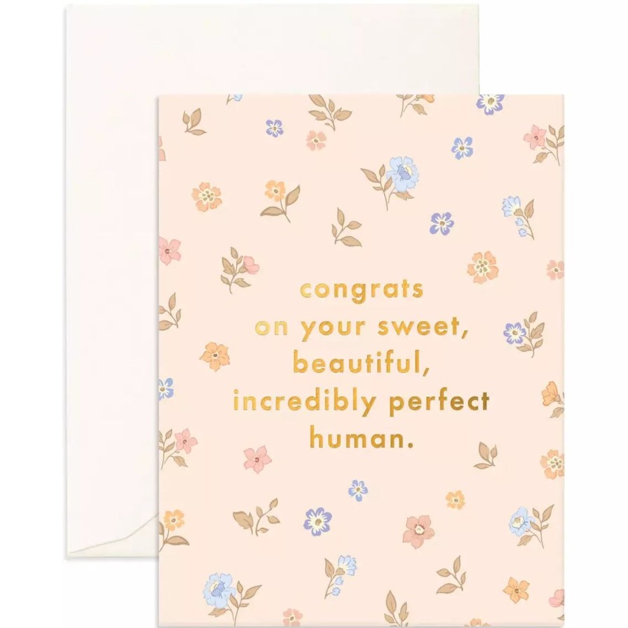 Home & Gift. Fox & Fallow Cards & Stationary | Fox & Fallow Congrats Tiny Human Greeting Card