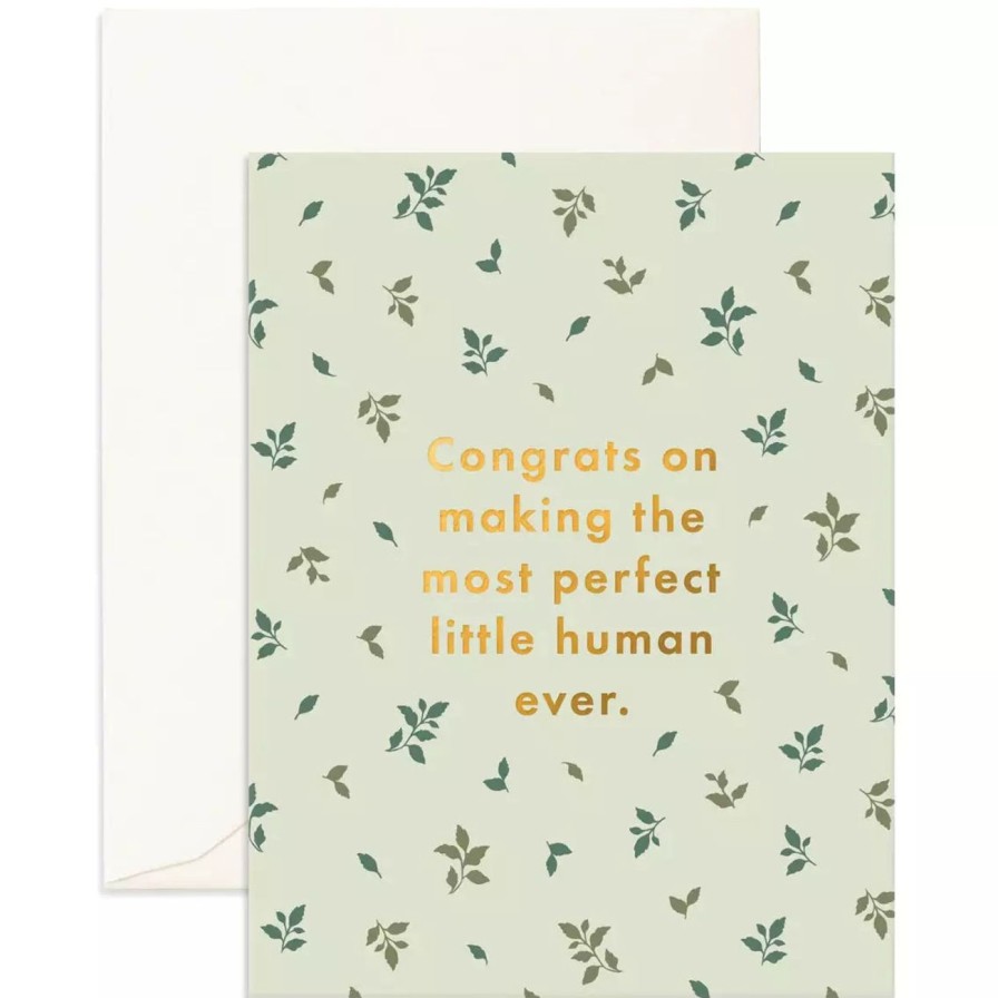 Home & Gift. Fox & Fallow Cards & Stationary | Fox & Fallow Perfect Human Broderie Greeting Card