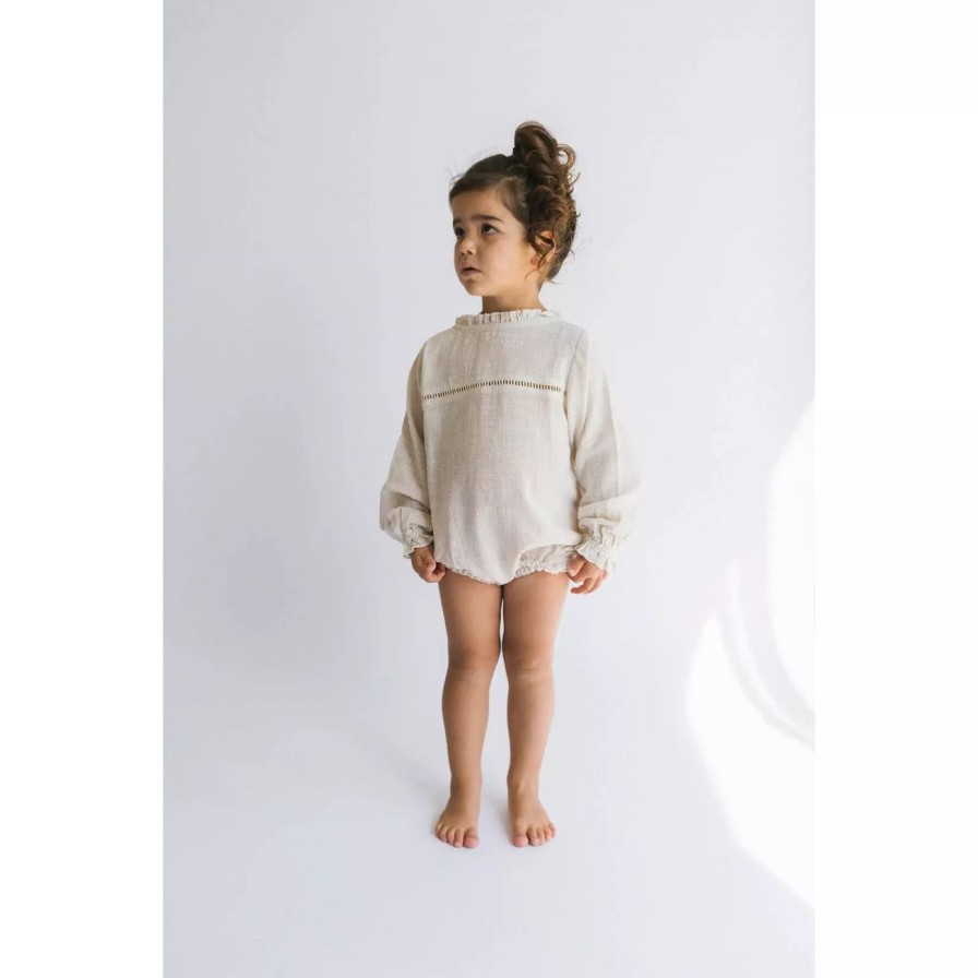 Little Ones. Illoura The Label Clothing | Illoura The Label Winnie Romper - Natural